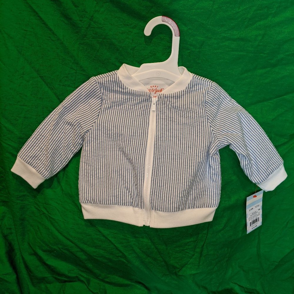 Baby Cat & Jack Quilt Blue Jacket Size 3-6 Months